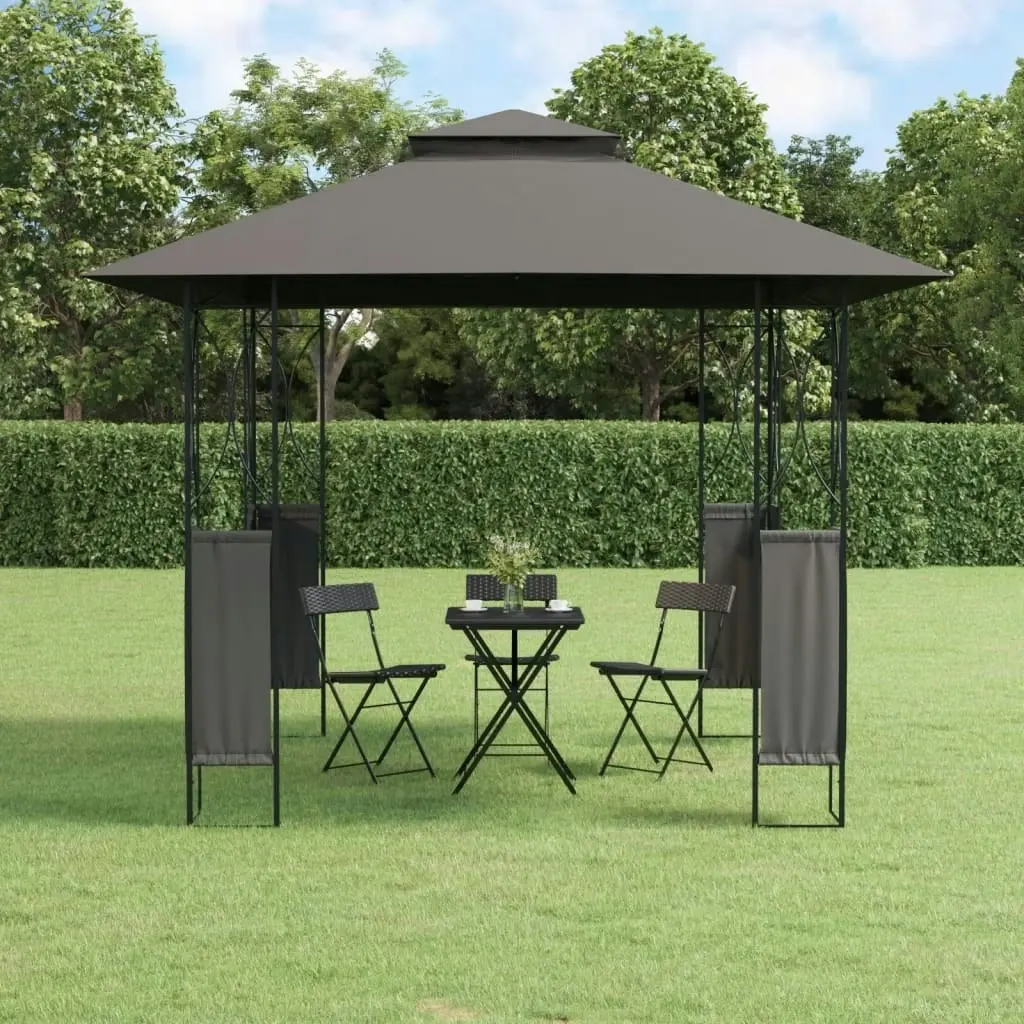 Gazebo with Roof Anthracite 300x300x270 cm Steel 360141