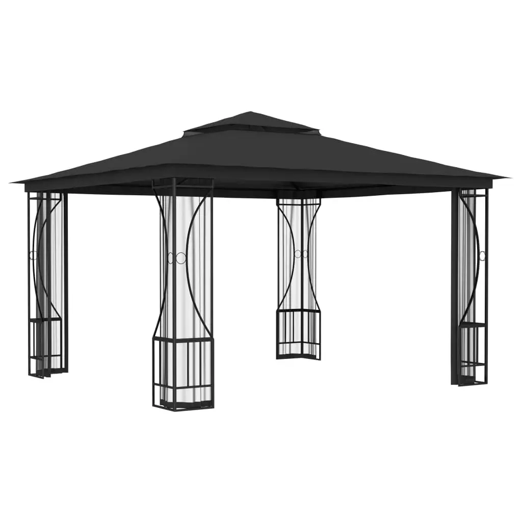 Gazebo with Nets 300x300x265 cm Anthracite 48597