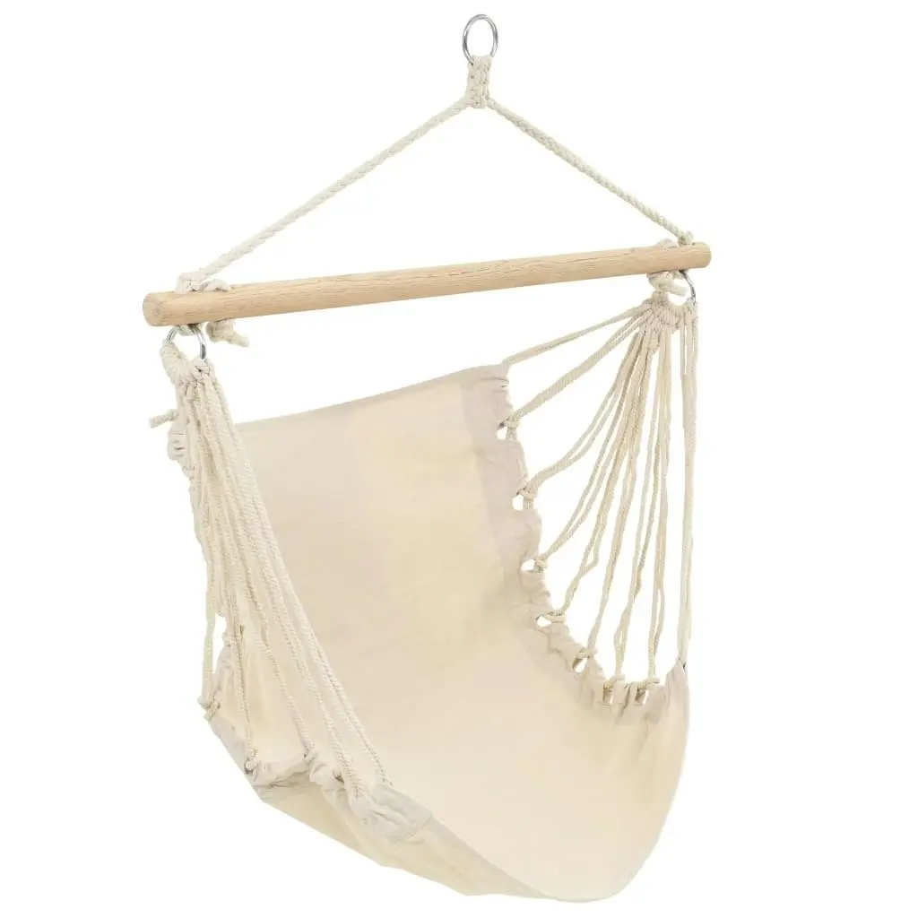 Hammock Chair Cream 100x80 cm 40353