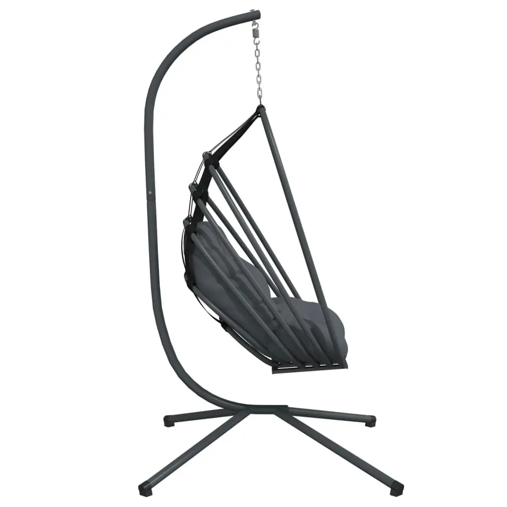 Hanging Egg Chair with Stand Anthracite Steel 4007408