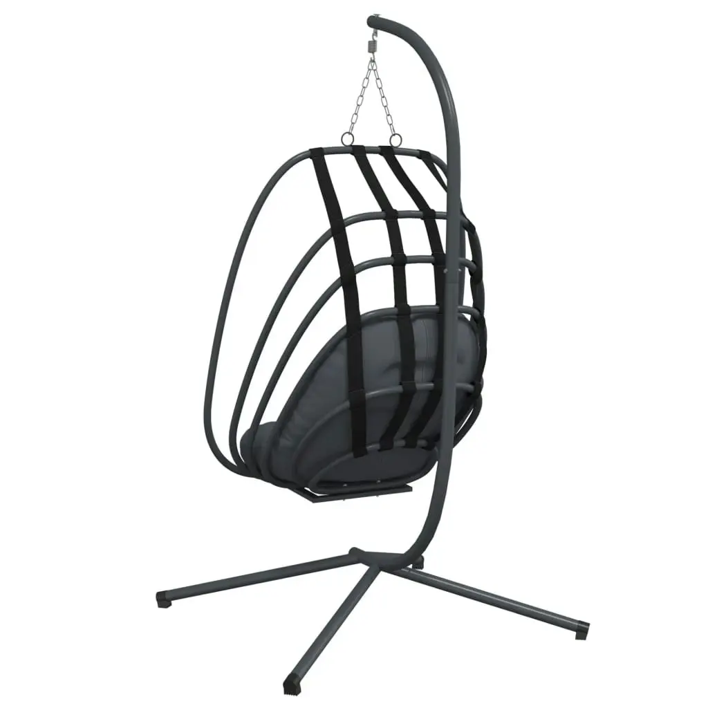 Hanging Egg Chair with Stand Anthracite Steel 4007408