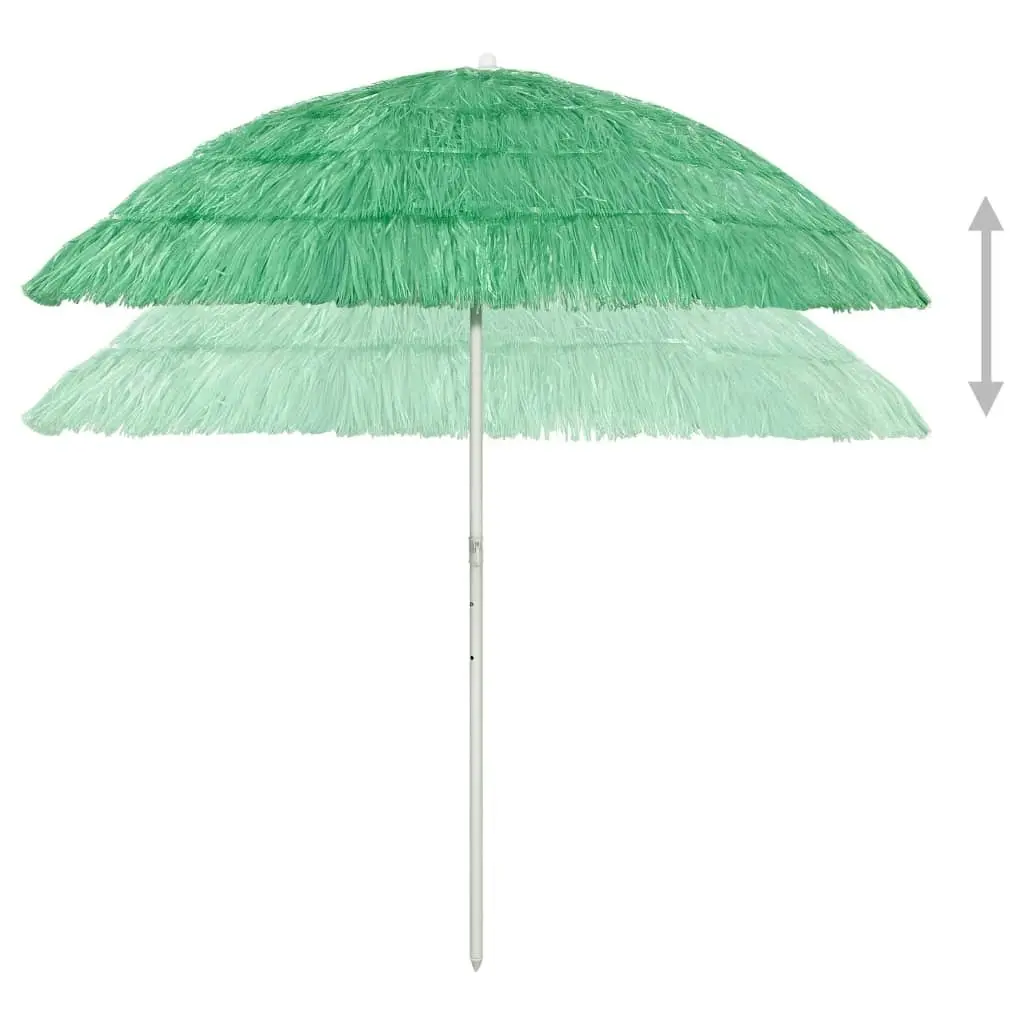 Hawaii Beach Umbrella Green 240 cm 314698