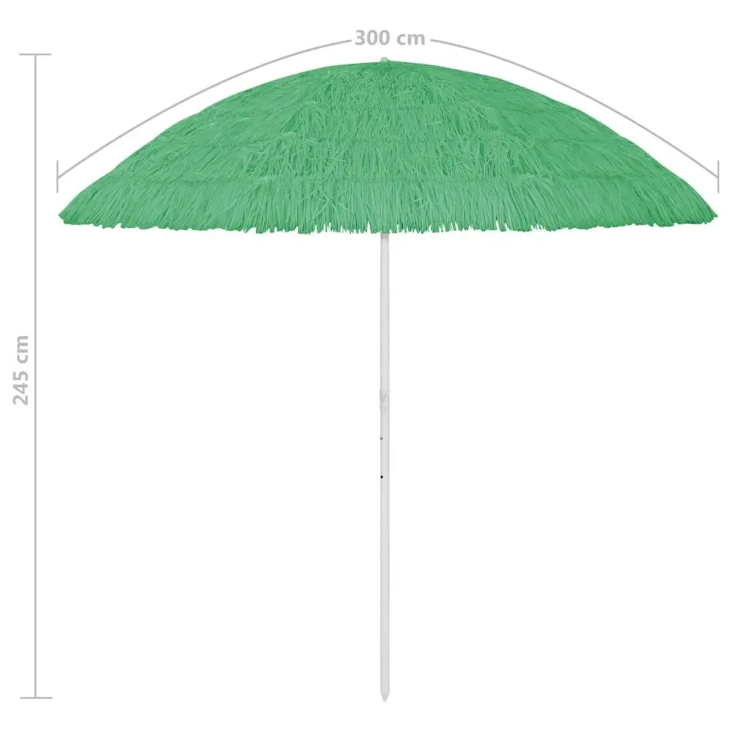 Hawaii Beach Umbrella Green 300 cm 314699