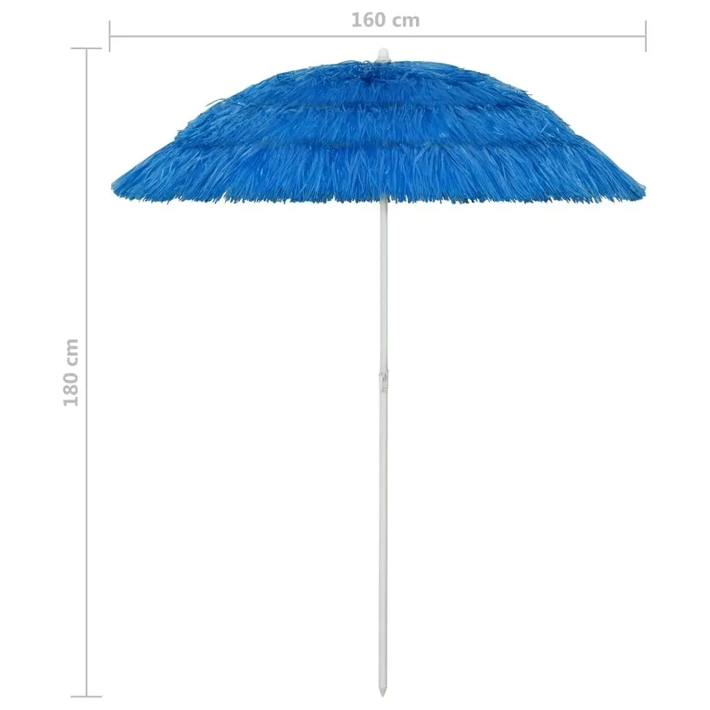 Hawaii Beach Umbrella Blue 180 cm 314694