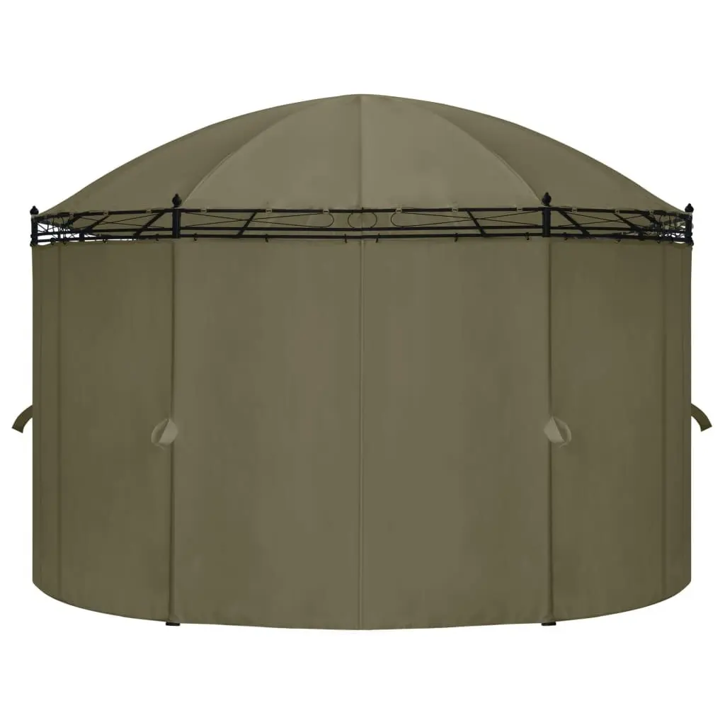 Gazebo with Curtains 520x349x255 cm Taupe 180 g/m?? 312231