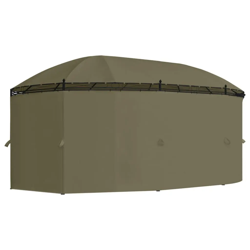 Gazebo with Curtains 520x349x255 cm Taupe 180 g/m?? 312231