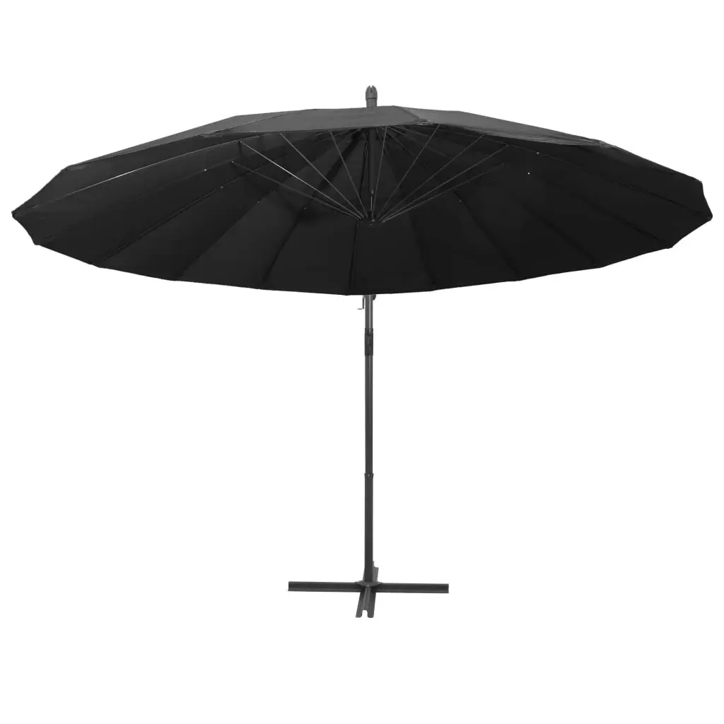 Hanging Parasol Anthracite 3 m Aluminium Pole 47222