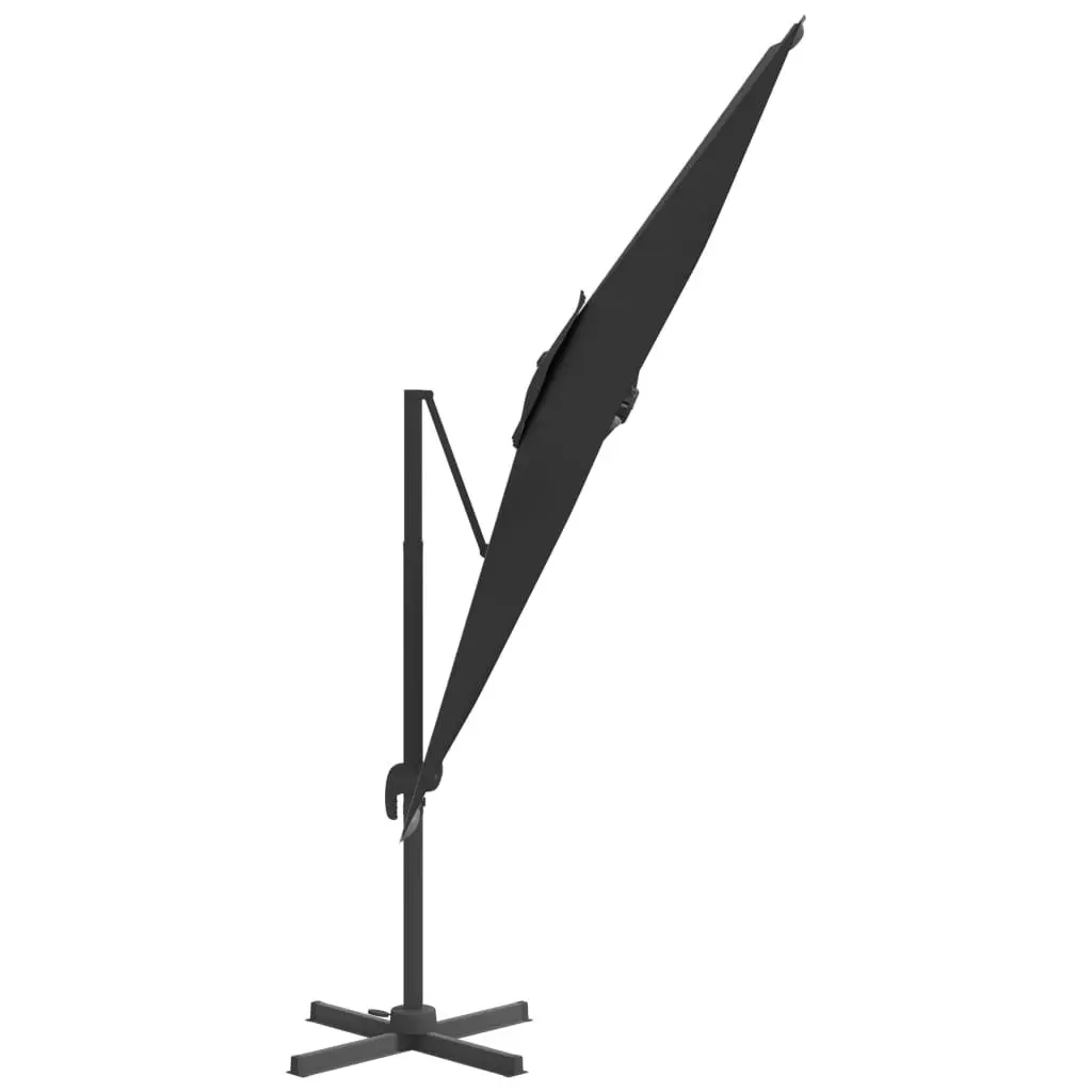 LED Cantilever Umbrella Black 400x300 cm 319931