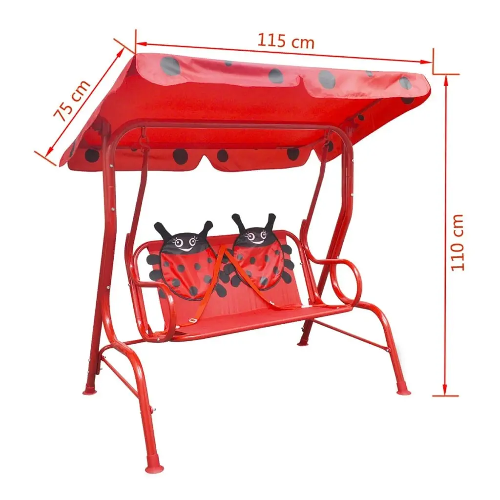 Kids Swing Seat Red 41840