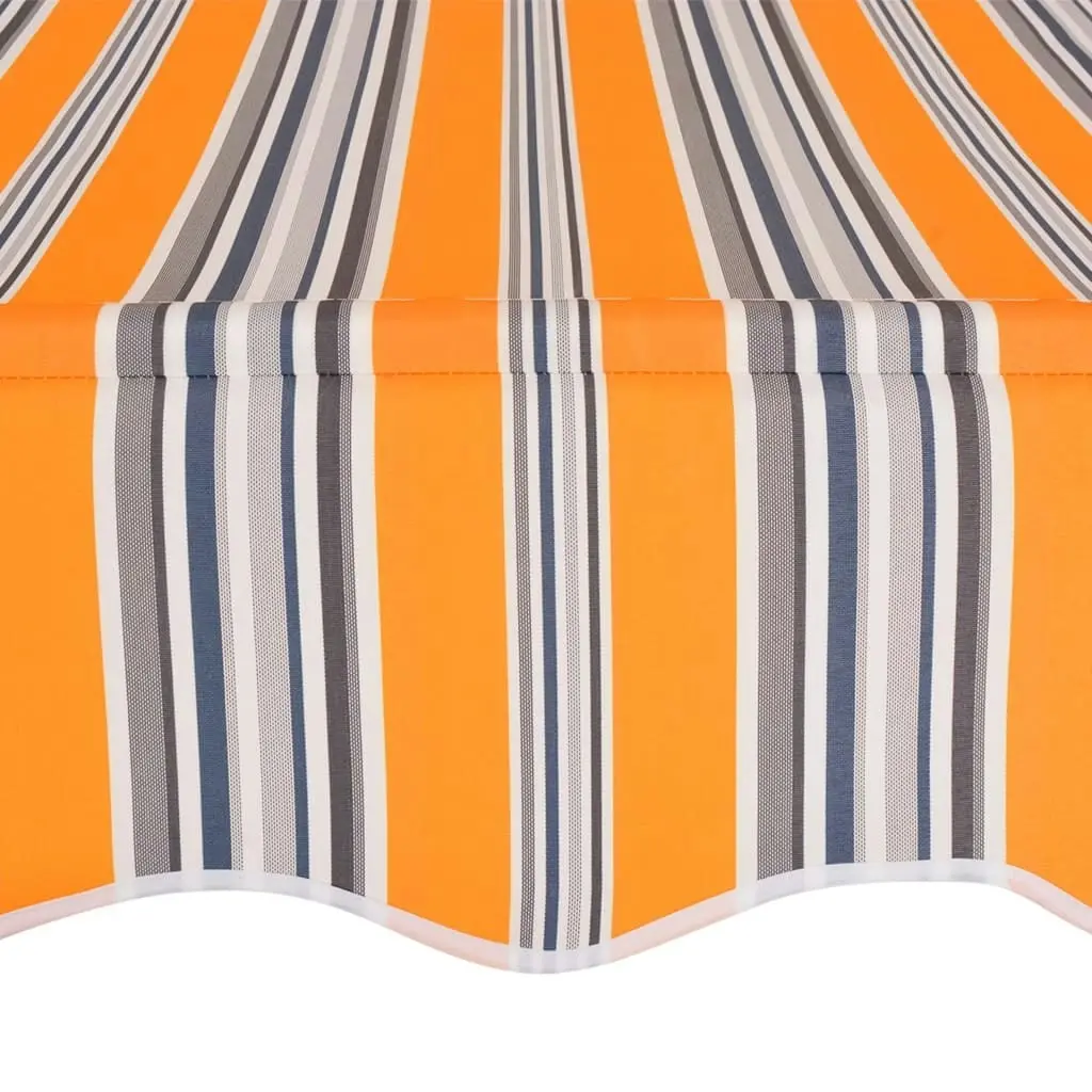 Manual Retractable Awning 300 cm Yellow and Blue Stripes 43228