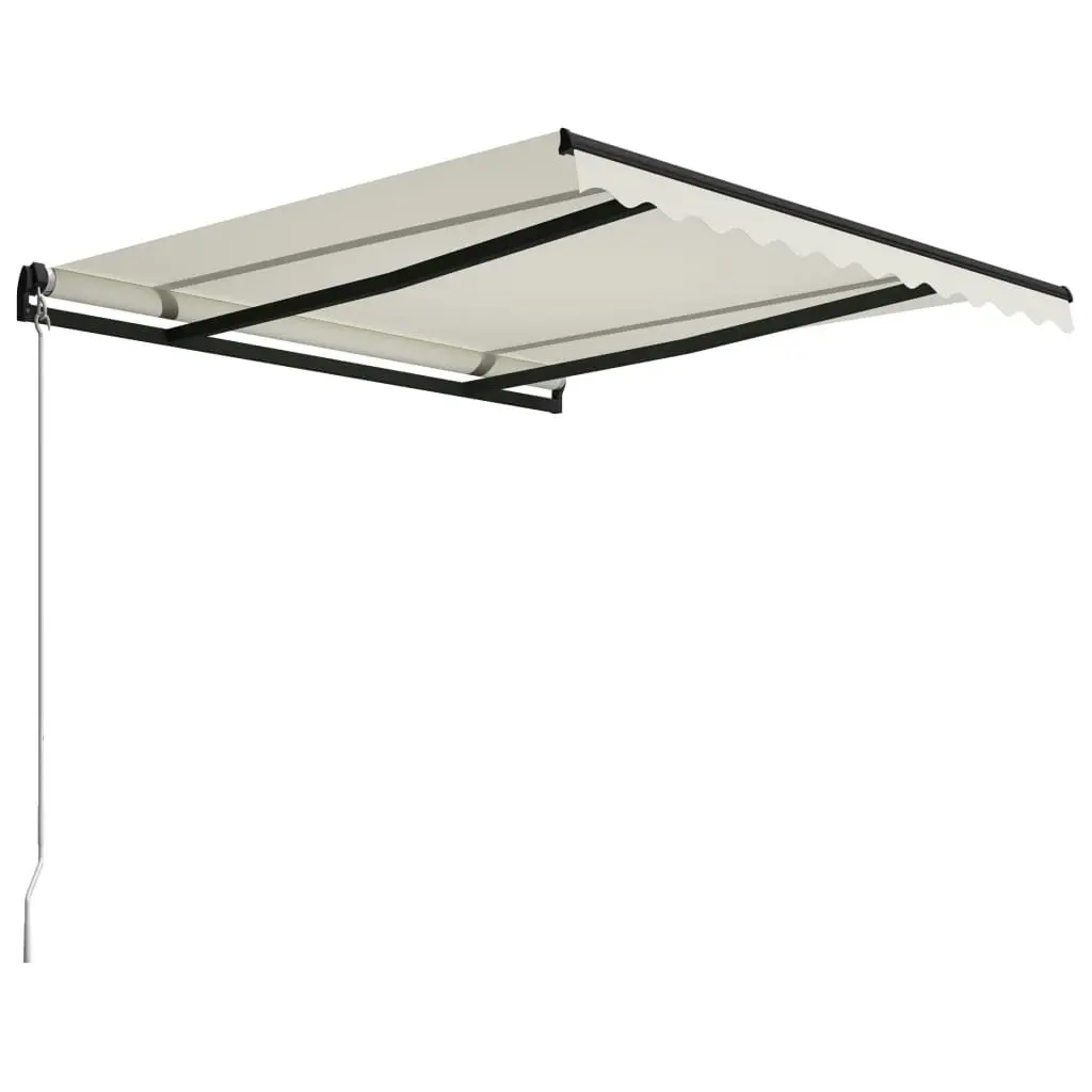 Manual Retractable Awning 300x250 cm Cream 3055185