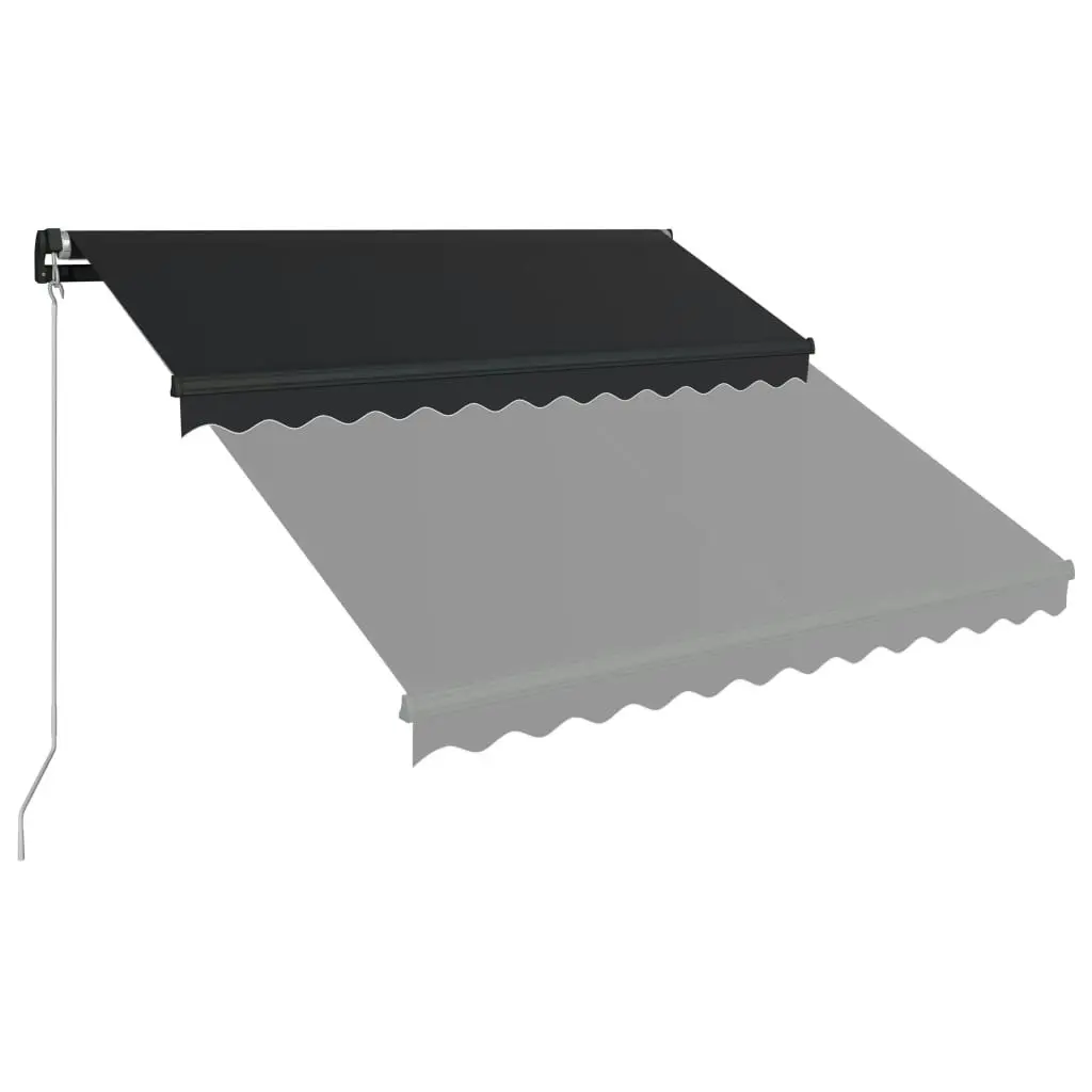 Manual Retractable Awning 350x250 cm Anthracite 3051238