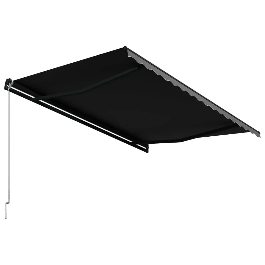 Manual Retractable Awning 400x300 cm Anthracite 3051239