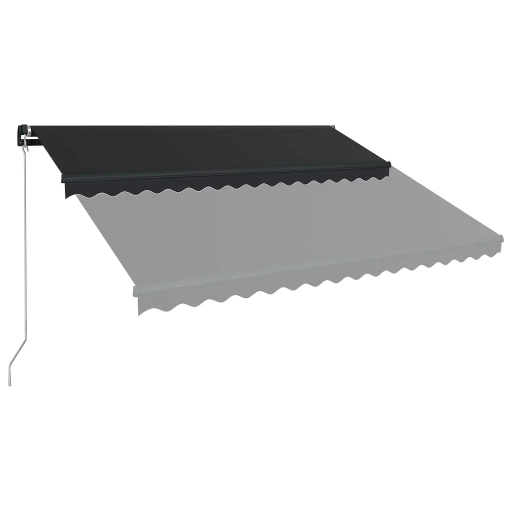 Manual Retractable Awning 400x300 cm Anthracite 3051239