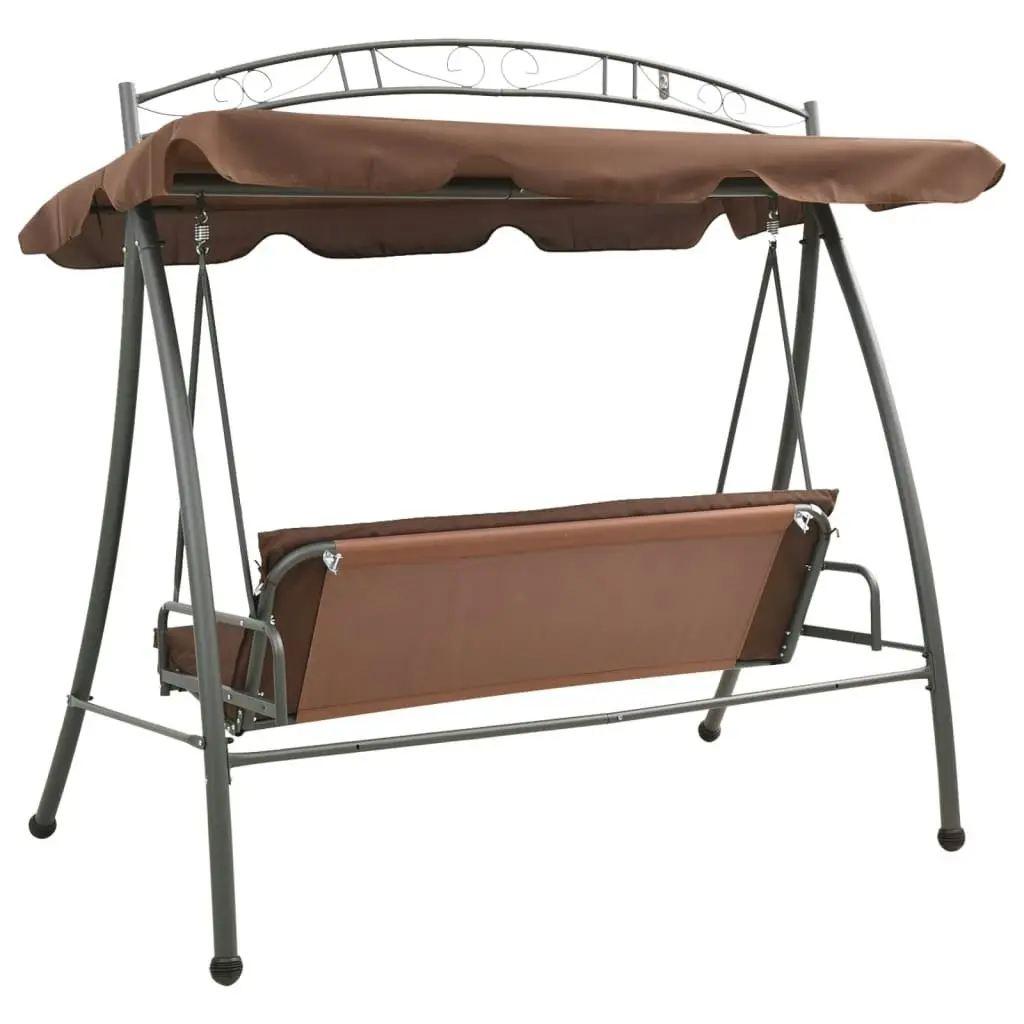 Outdoor Convertible Swing Bench with Canopy Coffee 43242