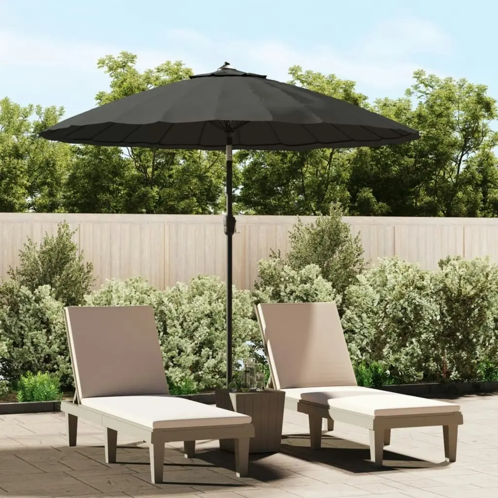 Outdoor Parasol with Aluminium Pole 270 cm Anthracite 47306