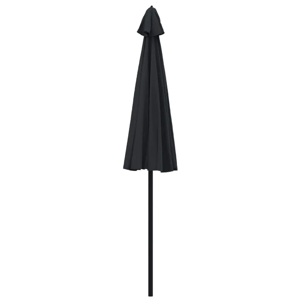 Outdoor Parasol with Aluminium Pole 270 cm Black 47310