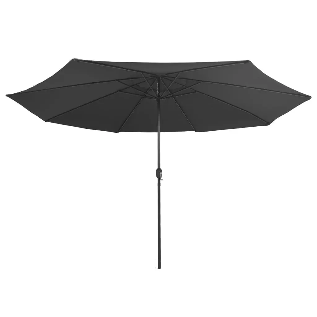 Outdoor Parasol with Metal Pole 400 cm Anthracite 47380