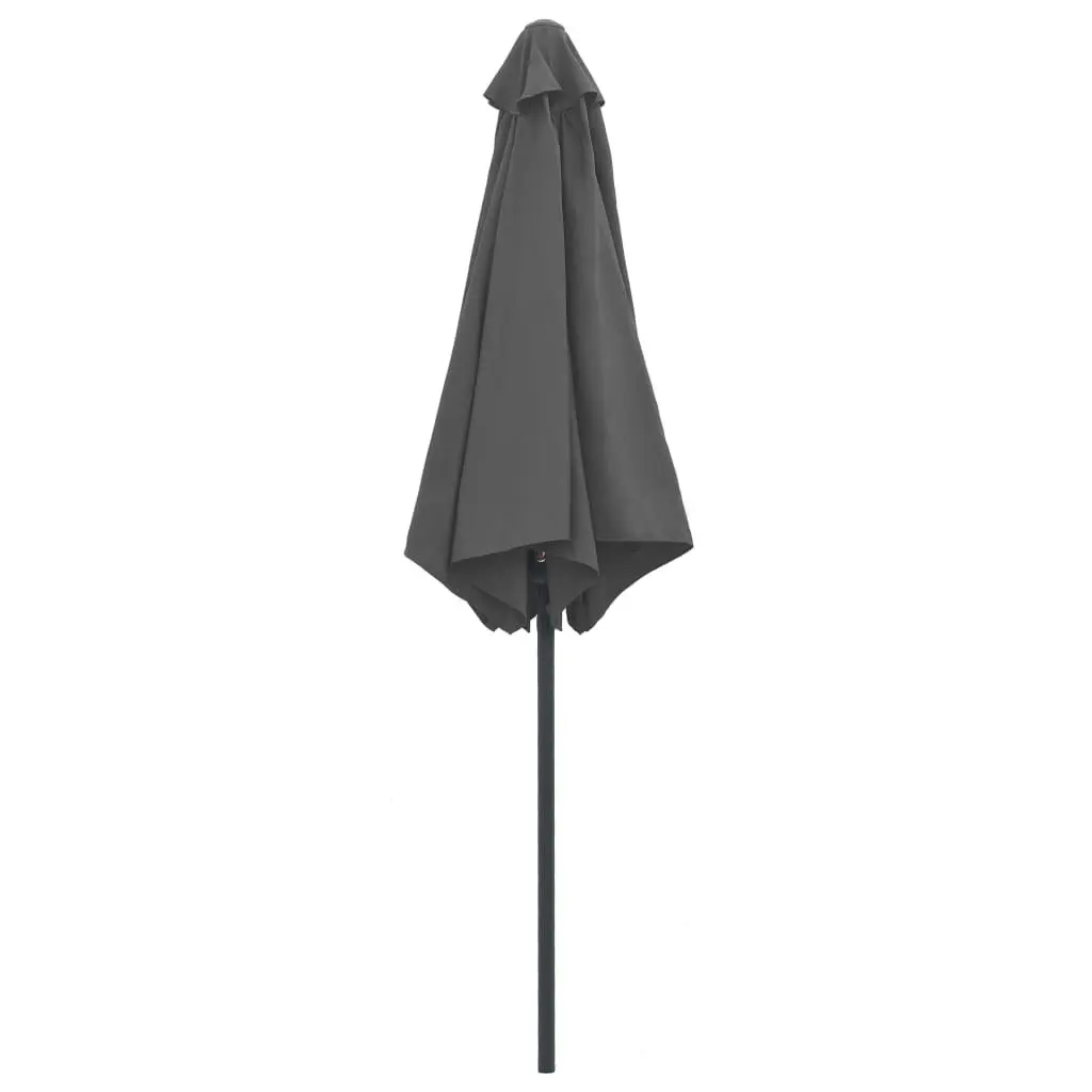 Outdoor Parasol with Aluminium Pole 270x246 cm Anthracite 47346