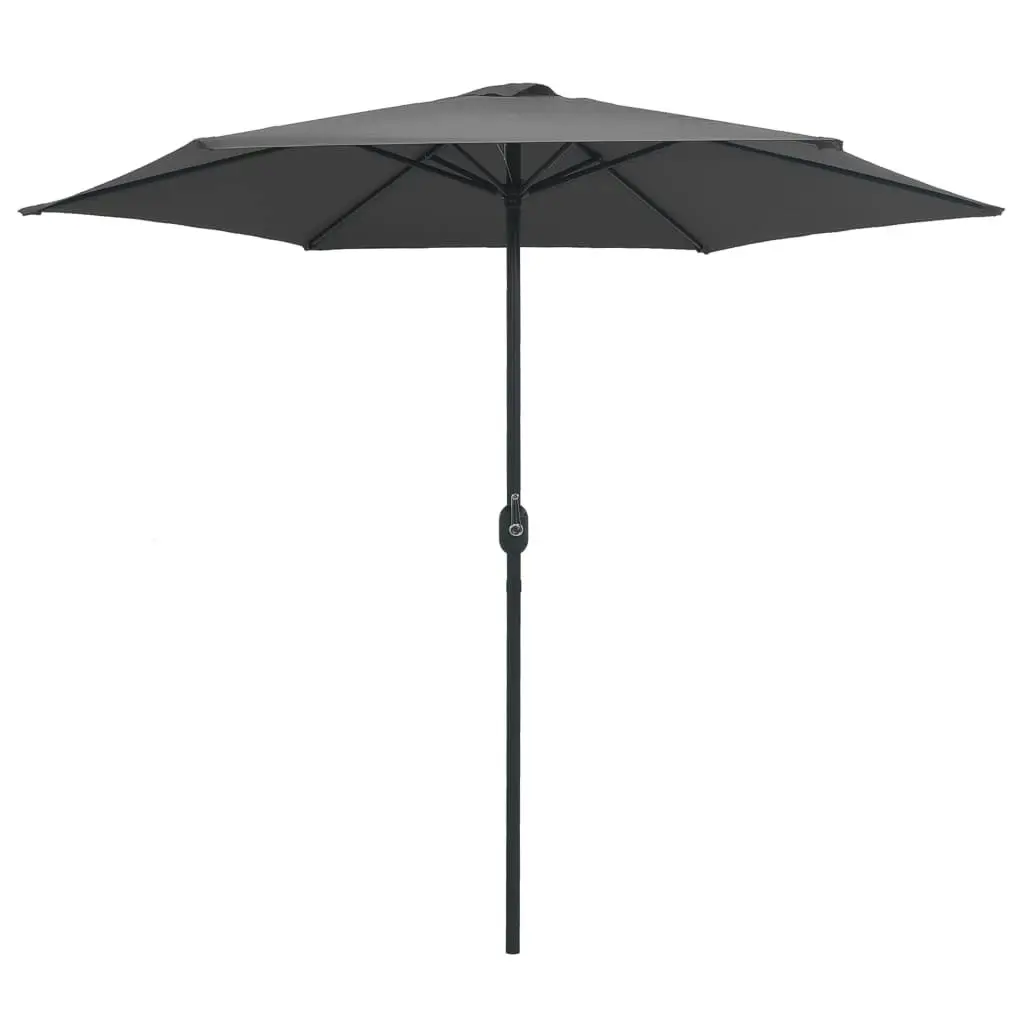 Outdoor Parasol with Aluminium Pole 270x246 cm Anthracite 47346