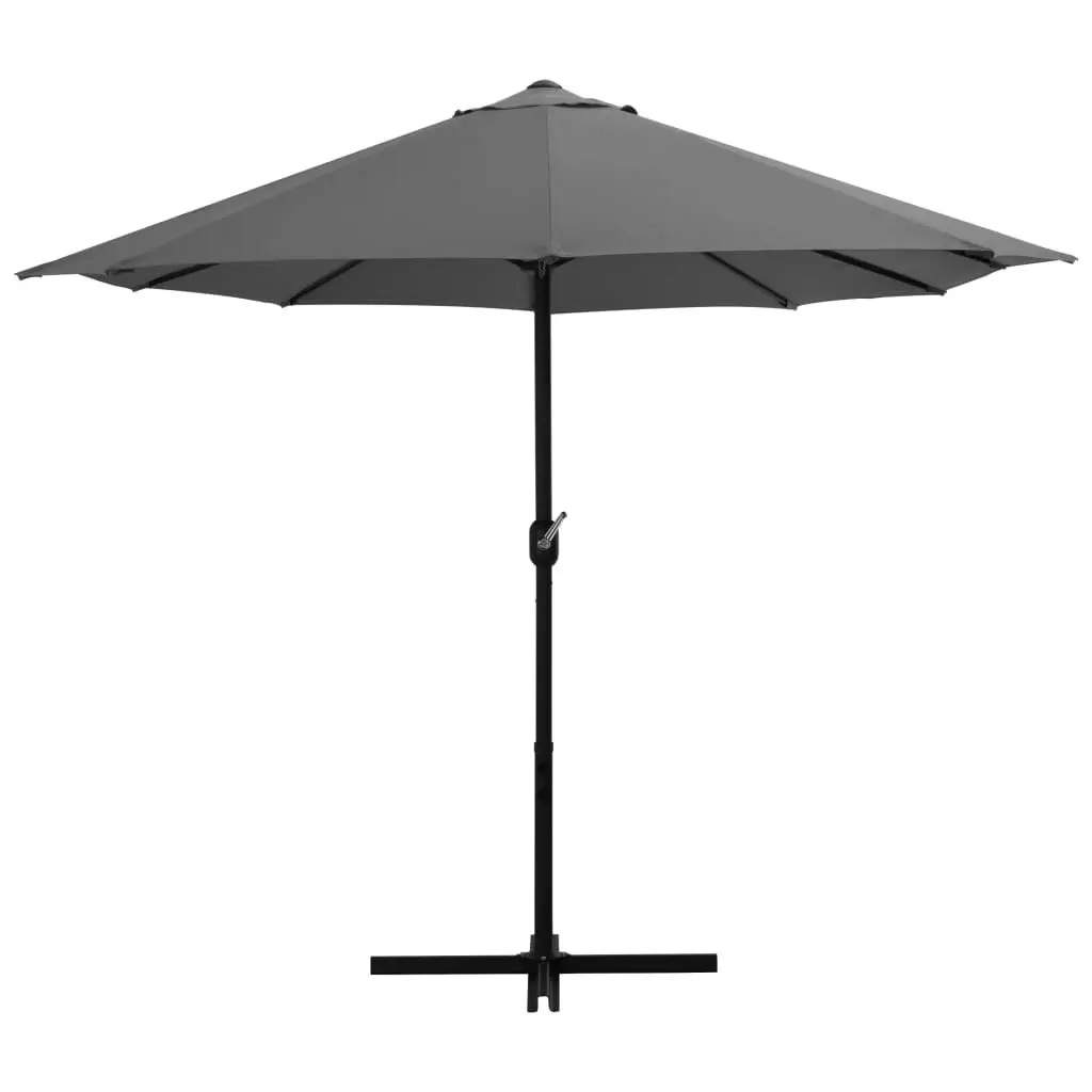 Outdoor Parasol with Aluminium Pole 460x270 cm Anthracite 44869