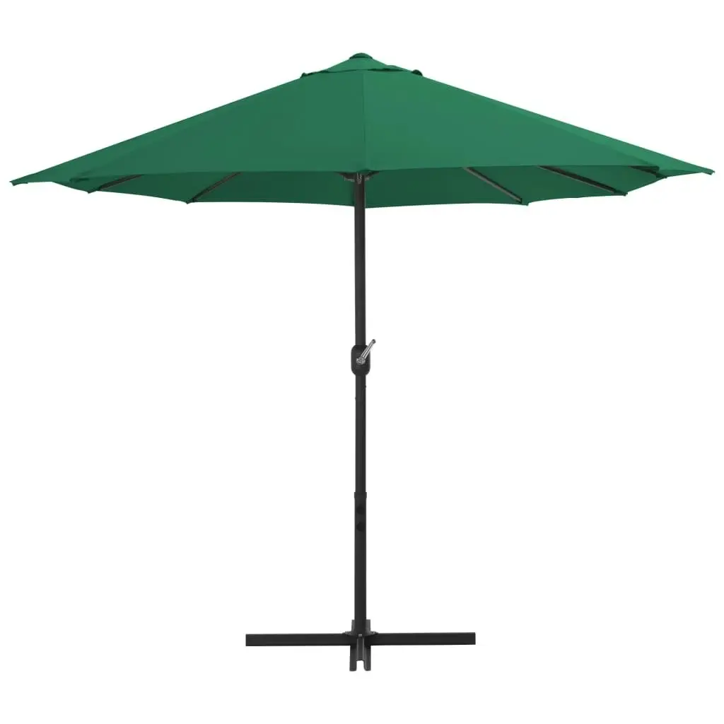 Outdoor Parasol with Aluminium Pole 460x270 cm Green 44867