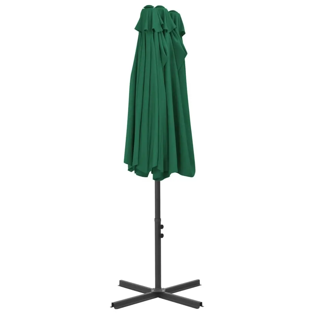 Outdoor Parasol with Aluminium Pole 460x270 cm Green 44867