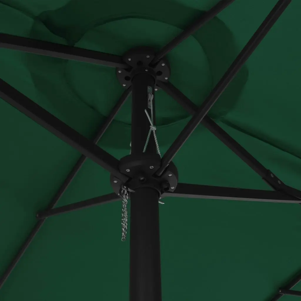 Outdoor Parasol with Aluminium Pole 460x270 cm Green 44867