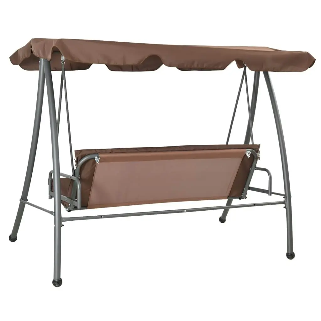 Outdoor Swing Bench with Canopy Coffee 43238