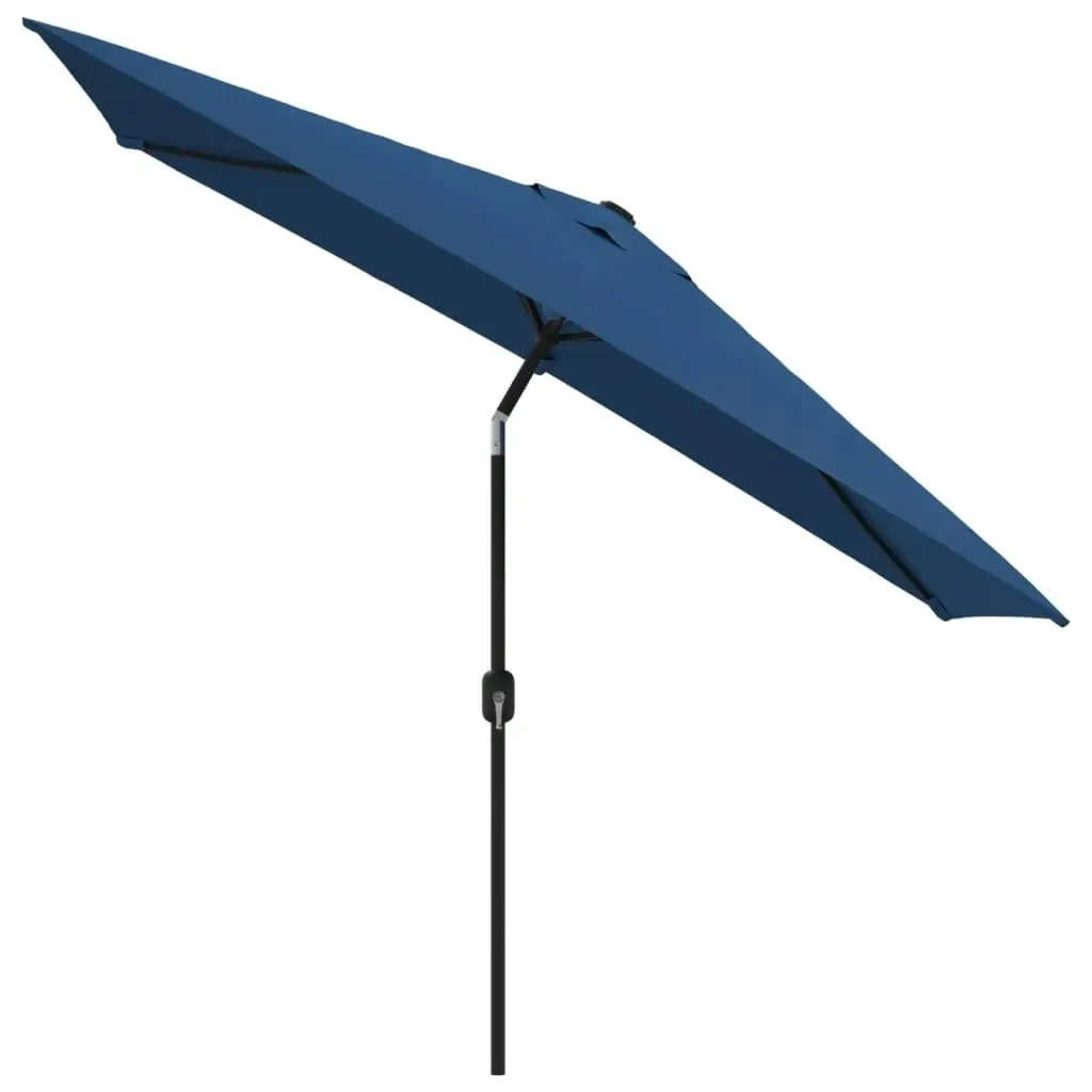 Outdoor Parasol with Metal Pole 300x200 cm Azure 47129