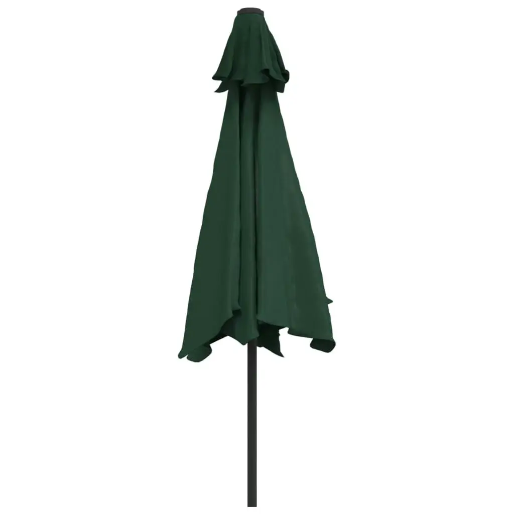 Parasol Green 3m Steel Pole 40769