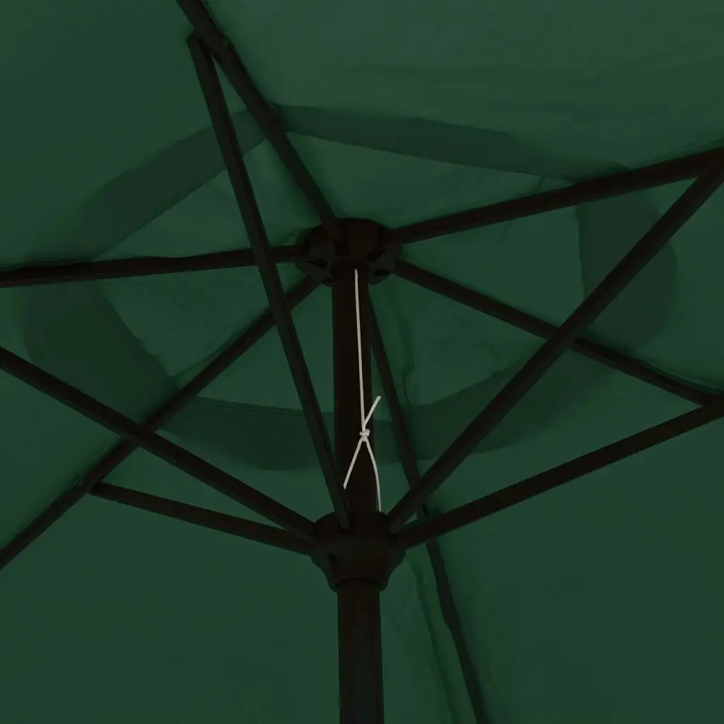 Parasol Green 3m Steel Pole 40769