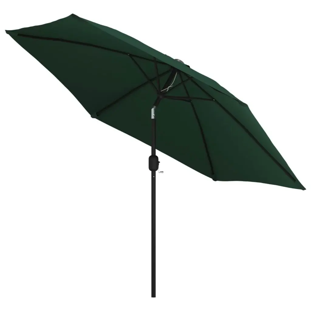 Parasol Green 3m Steel Pole 40769