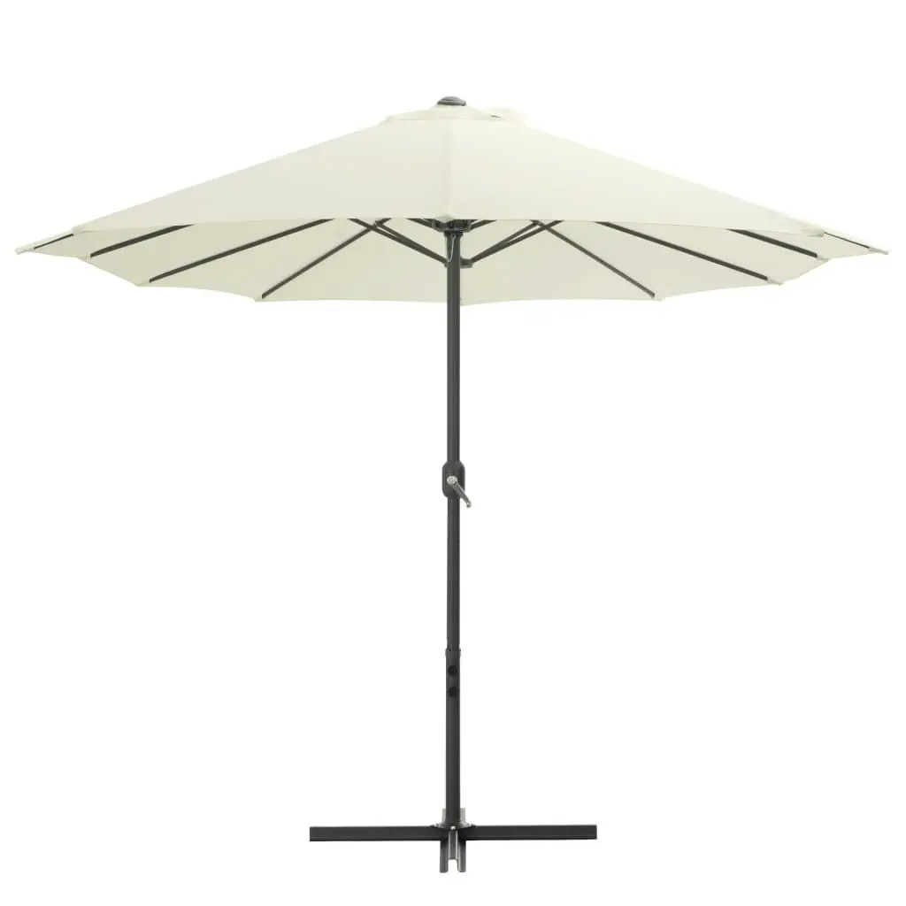 Outdoor Parasol with Aluminium Pole 460x270 cm Sand 44868