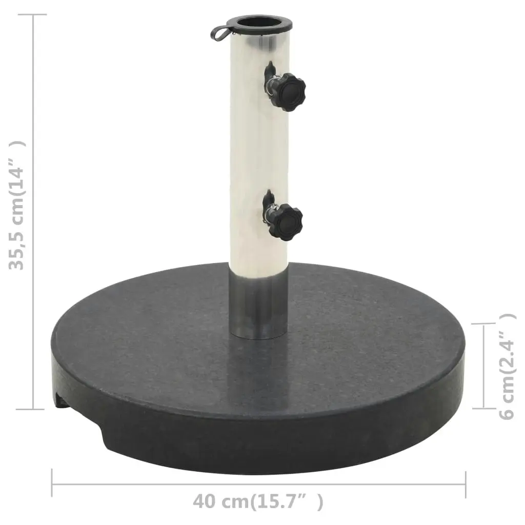 Parasol Base Granite 20 kg Round Black 45068