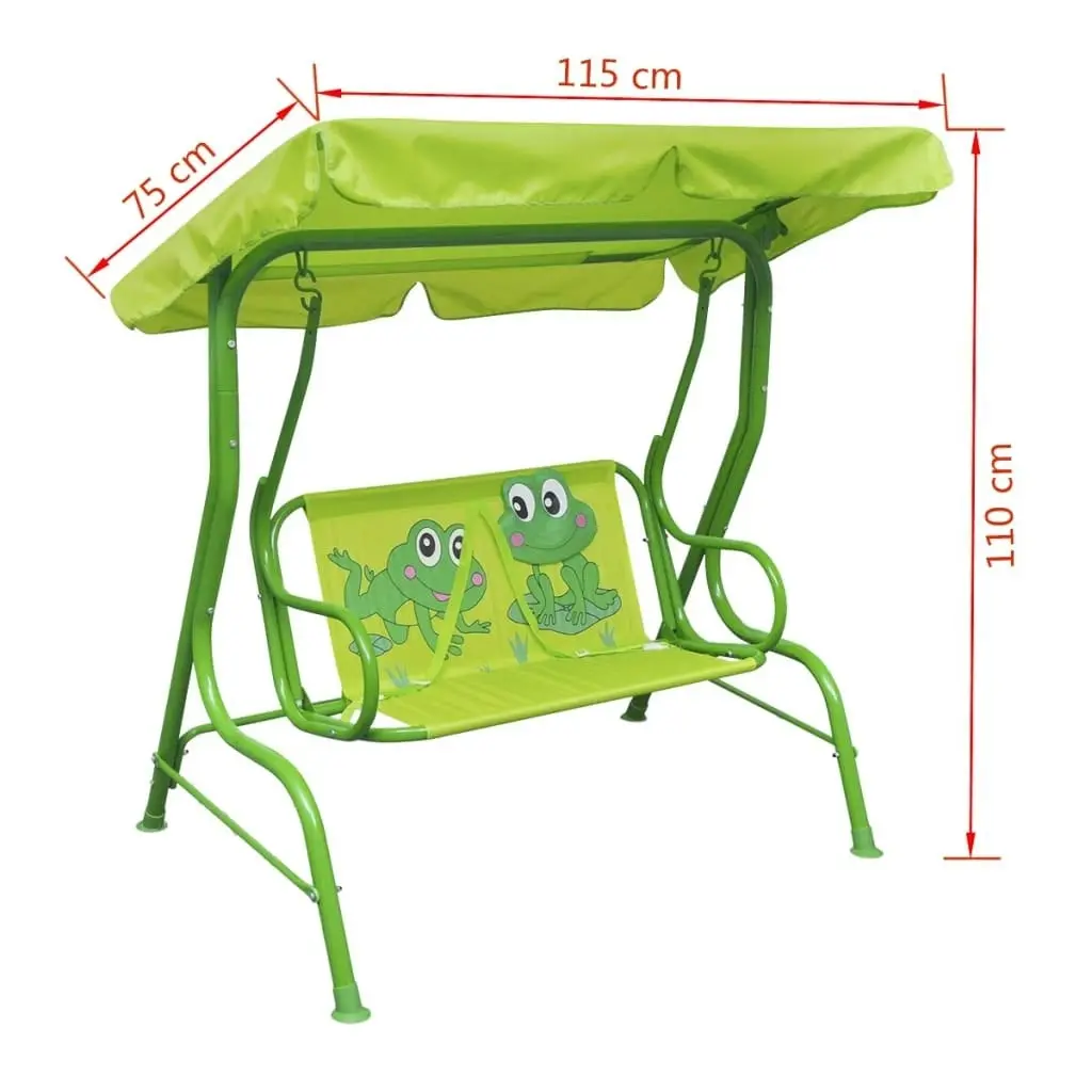 Kids Swing Seat Green 41841