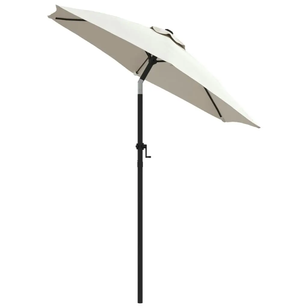 Parasol Sand White 200x224 cm Aluminium 47204