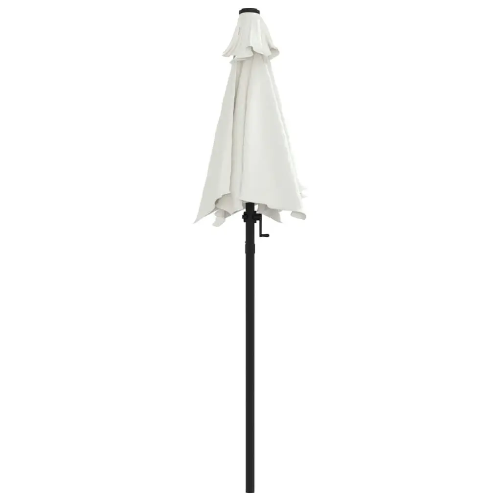 Parasol Sand White 200x224 cm Aluminium 47204