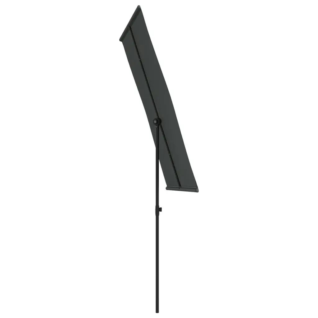 Outdoor Parasol with Aluminium Pole 180x110 cm Anthracite 47330