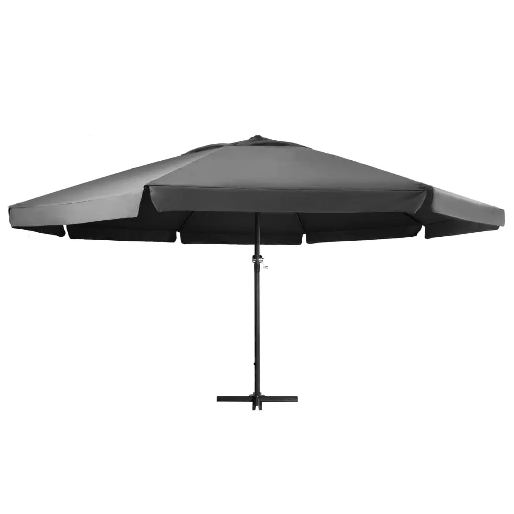 Outdoor Parasol with Aluminium Pole 600 cm Anthracite 47372