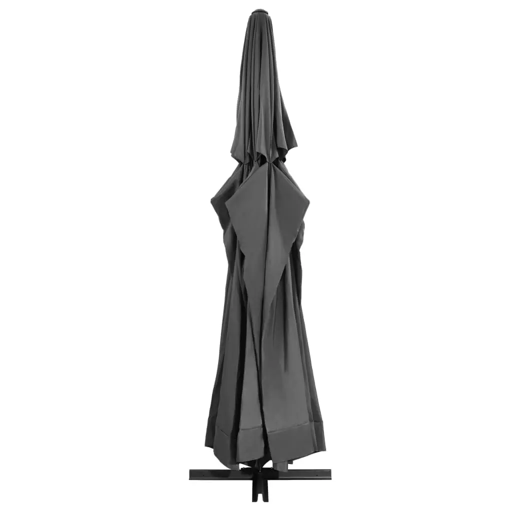 Outdoor Parasol with Aluminium Pole 600 cm Anthracite 47372