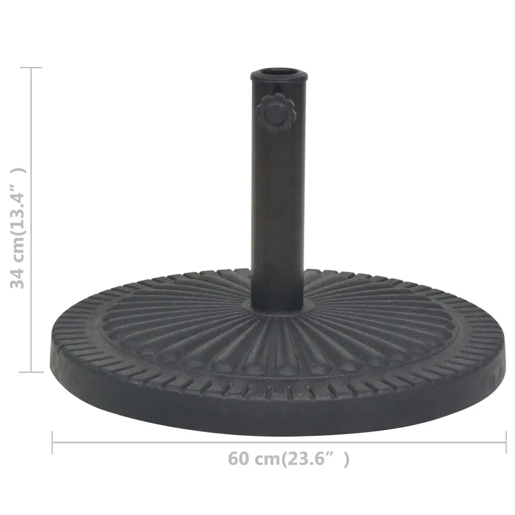 Parasol Base Resin Round Black 29 kg 43658