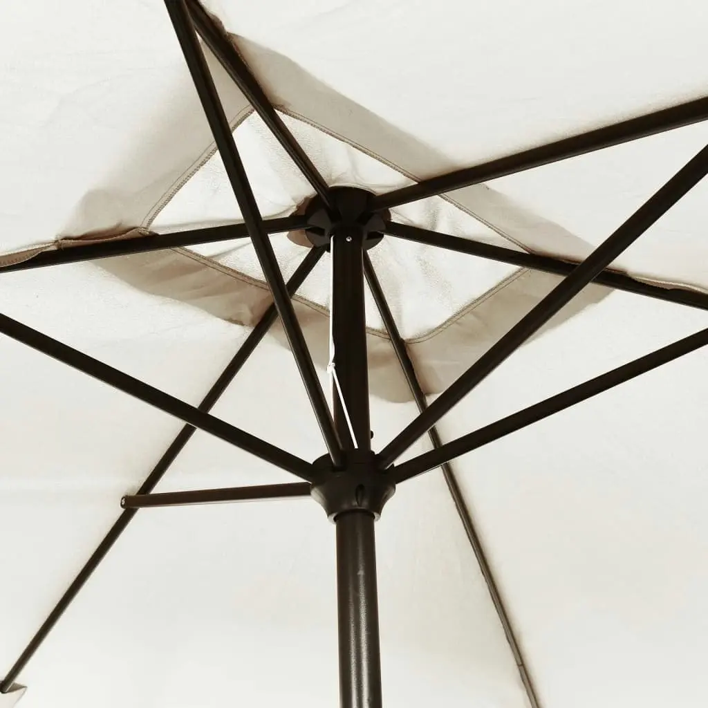 Parasol 200 x 300 cm Sand White Rectangular 40772