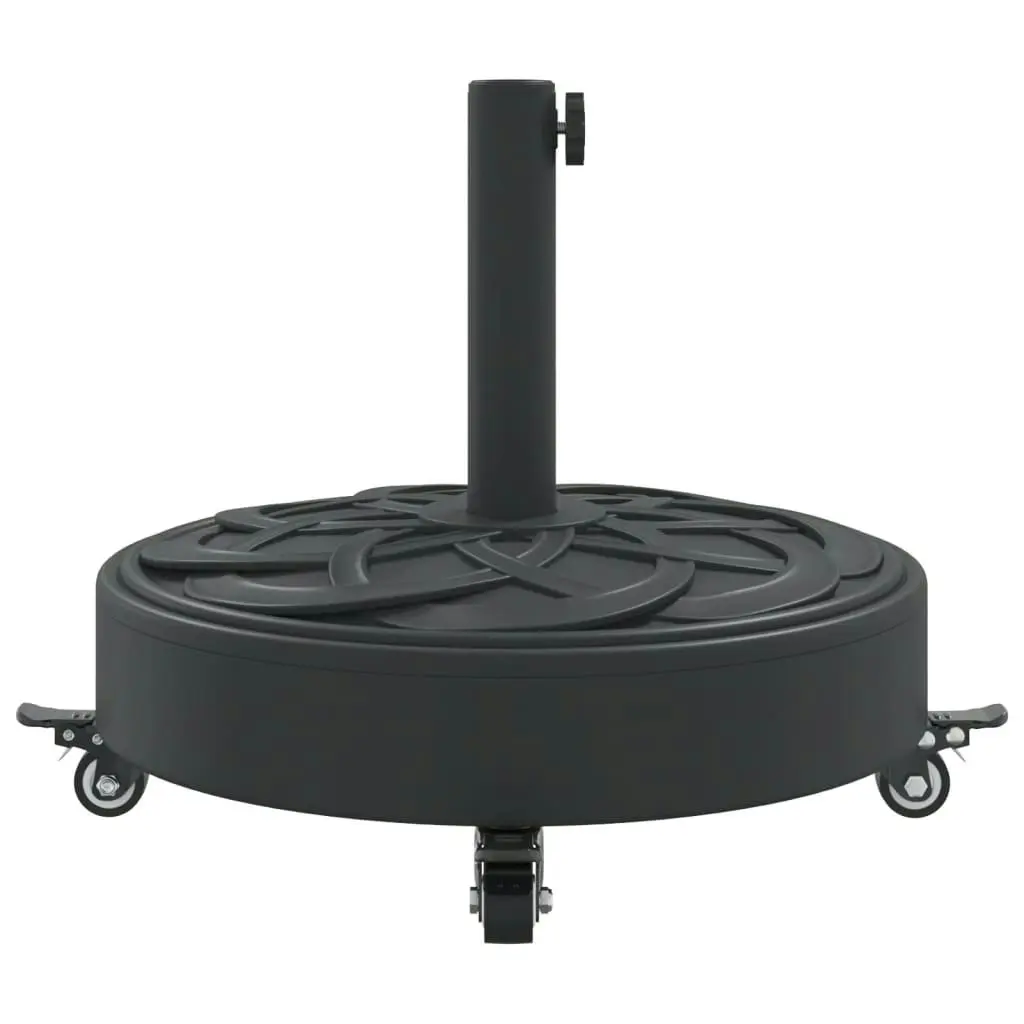 Parasol Base with Wheels for Ã˜38 / 48 mm Poles 27 kg Round 4007979