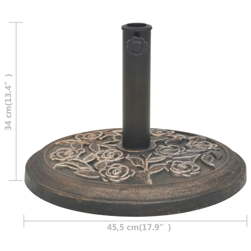 Parasol Base Resin Round Bronze 9 kg 43656