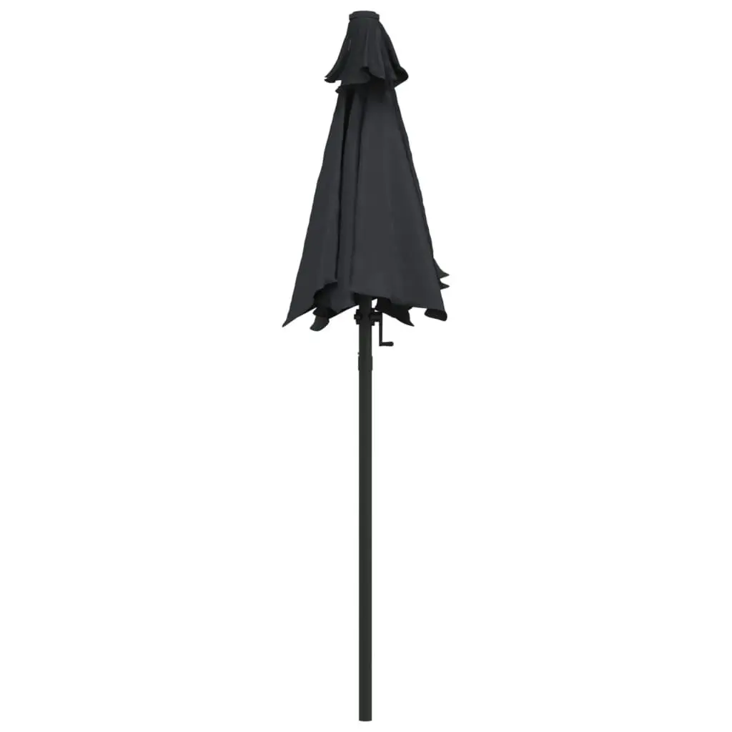 Parasol Black 200x224 cm Aluminium 47210