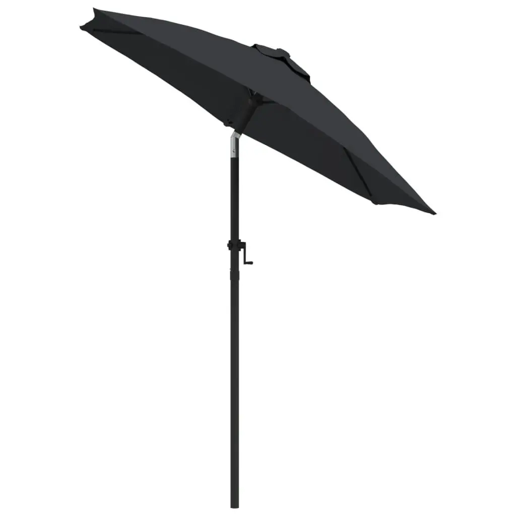 Parasol Black 200x224 cm Aluminium 47210