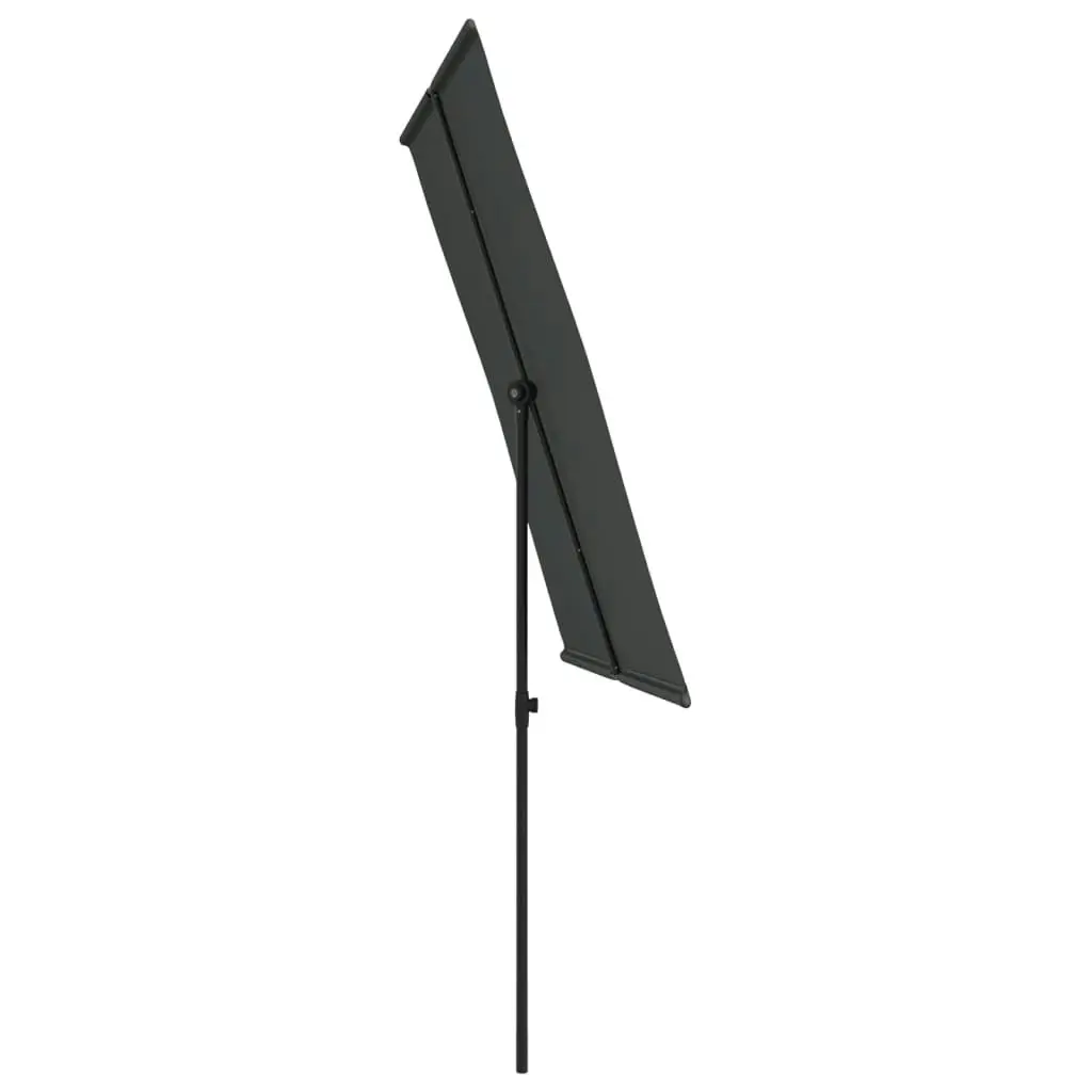 Outdoor Parasol with Aluminium Pole 2x1.5 m Anthracite 47338