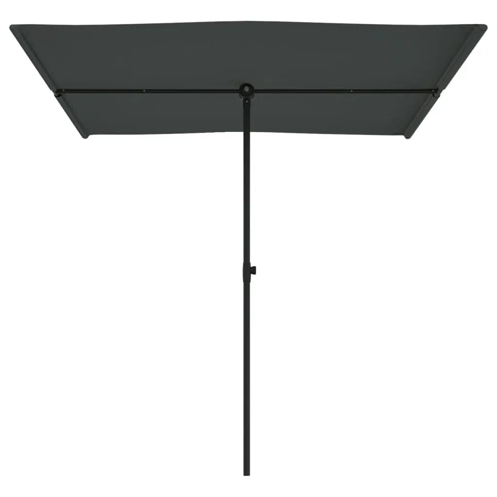 Outdoor Parasol with Aluminium Pole 2x1.5 m Anthracite 47338