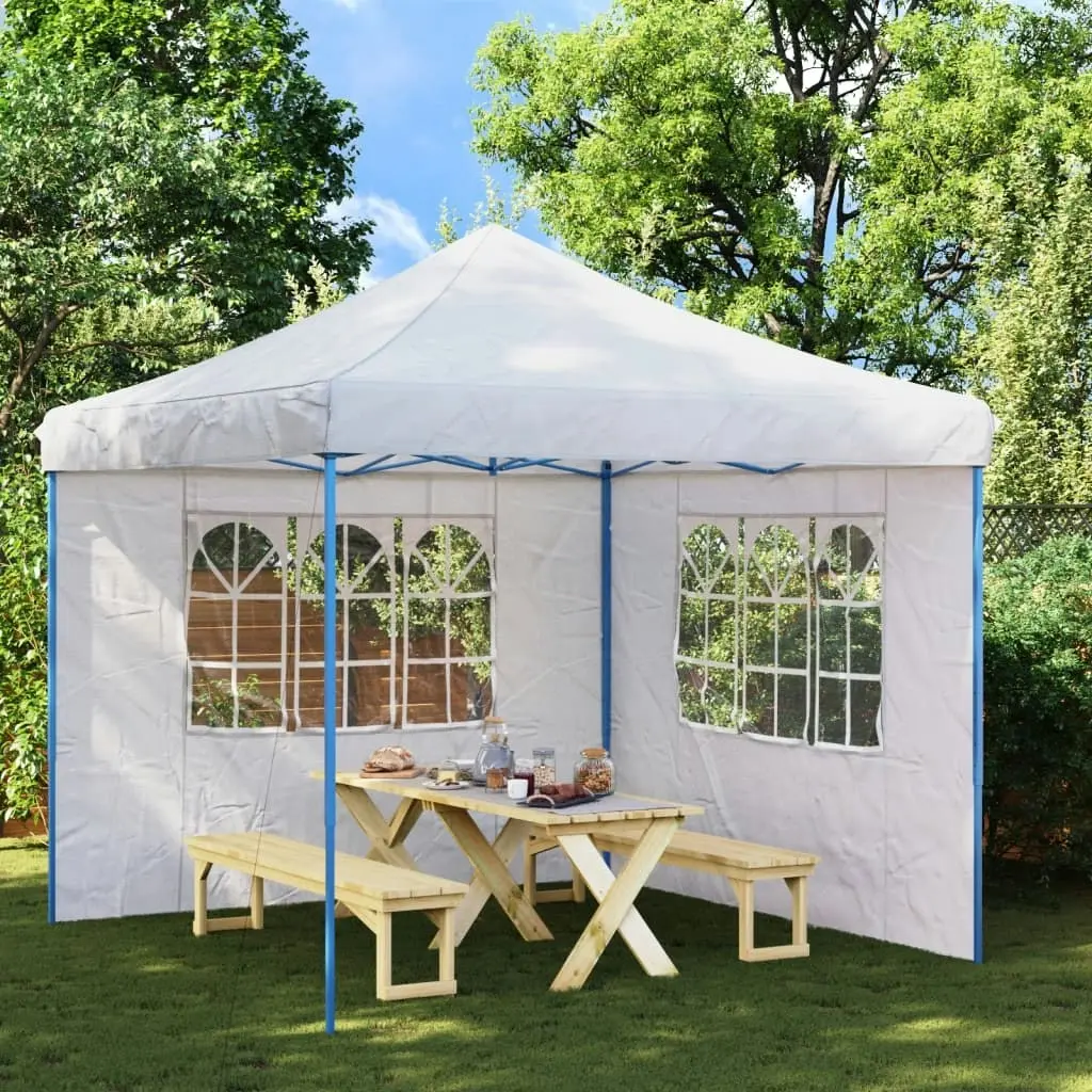 Party Tent Sidewall 2 pcs with Window PE White 45113